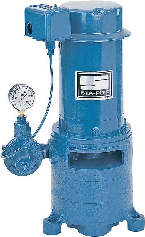 Sta-Rite 1HP Vertical Multi-Stage Deep Well Pump, Cast Iron Body, Stainless Steel Shaft - MS Series