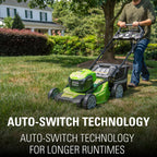 80V Cordless 21-Inch Self-Propelled Brushless Lawn Mower