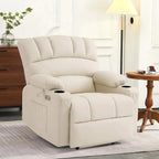 Heated Lift Recliner for Seniors with USB and Cup Holders