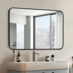 Metal Wall Mounted Decorative Mirror - Vertical Or Horizontal Hanging