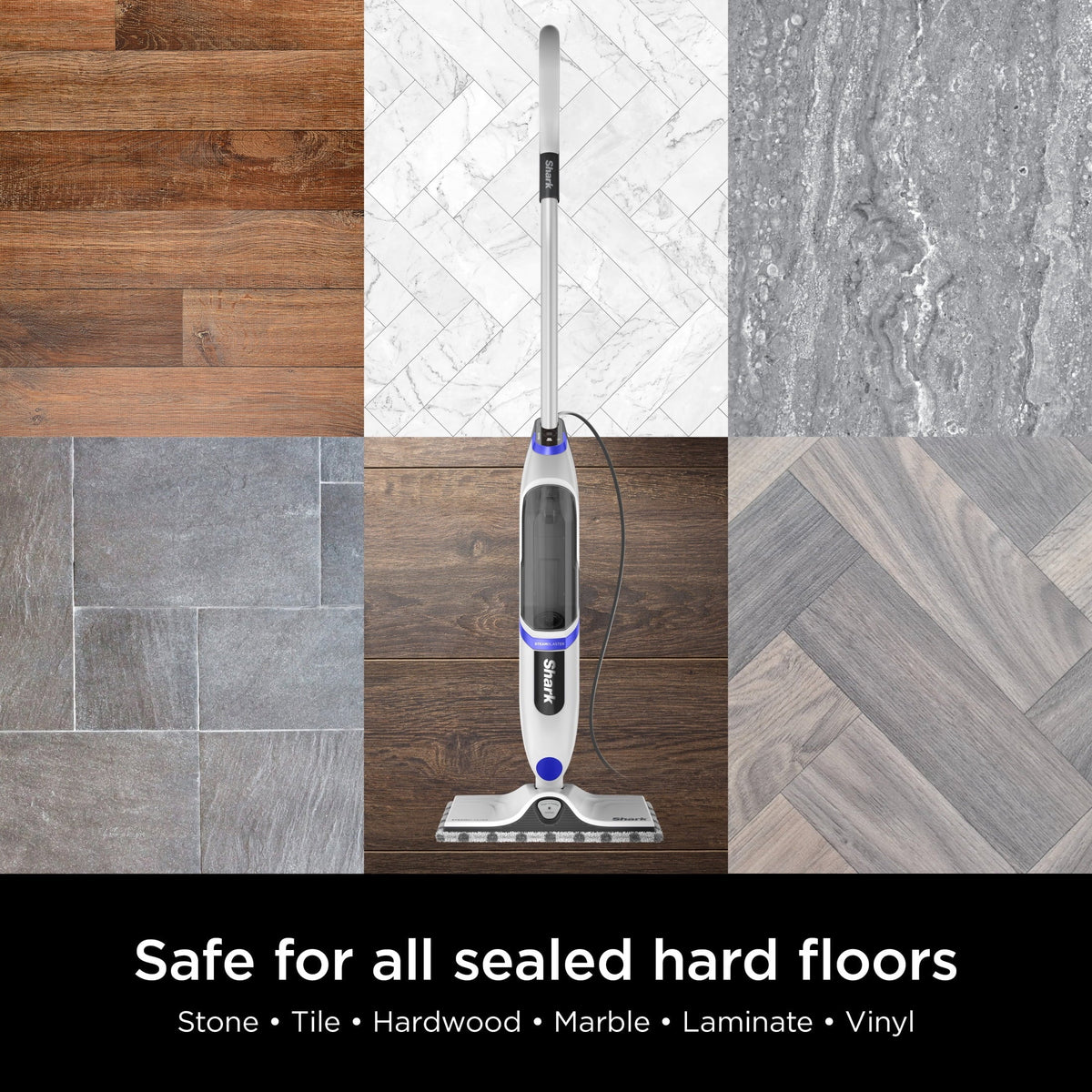 Shark SteamSpot Steam Mop With Steam Blaster, XL Removable Tank, 2 Modes - S2000
