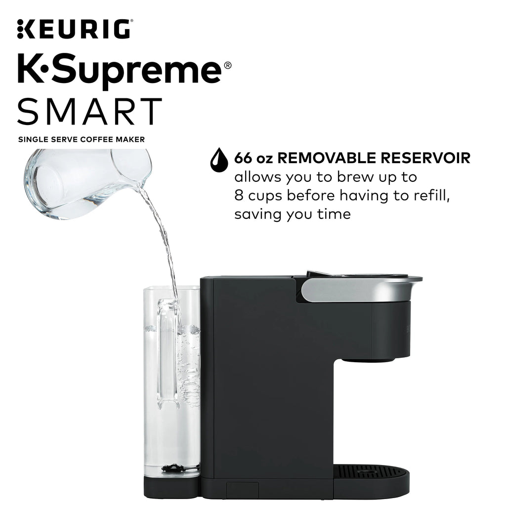 Keurig K-Supreme SMART Coffee Maker, 6-12 oz, Black - K-Supreme SMART