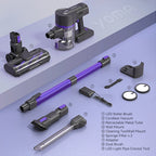 YOMATECH Cordless Stick Vacuum Cleaner, 30KPa, 365W, 6-in-1 - S100