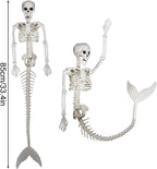 AnuirheiH Mermaid Skeleton Halloween Decoration, 33.5 inch Plastic - B0CDGLWCGY