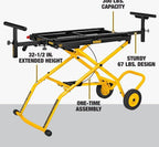 DEWALT Rolling Miter Saw Stand With Wheels, Yellow - DWX726