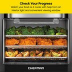 CHEFMAN Multifunctional Digital Air Fryer Rotisserie Dehydrator Convection Oven - 10-Liter