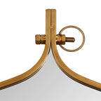 Modern Round Wall Mirror With Decorative Metal Frame