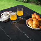 4-Person Folding Picnic Table Bench Set, 59 in x 54 in x 28.5 in - Steel And HDPE