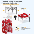 EAGLE PEAK Ultra Compact 4 ft x 4 ft Pop-Up Changing Room Canopy - Flex
