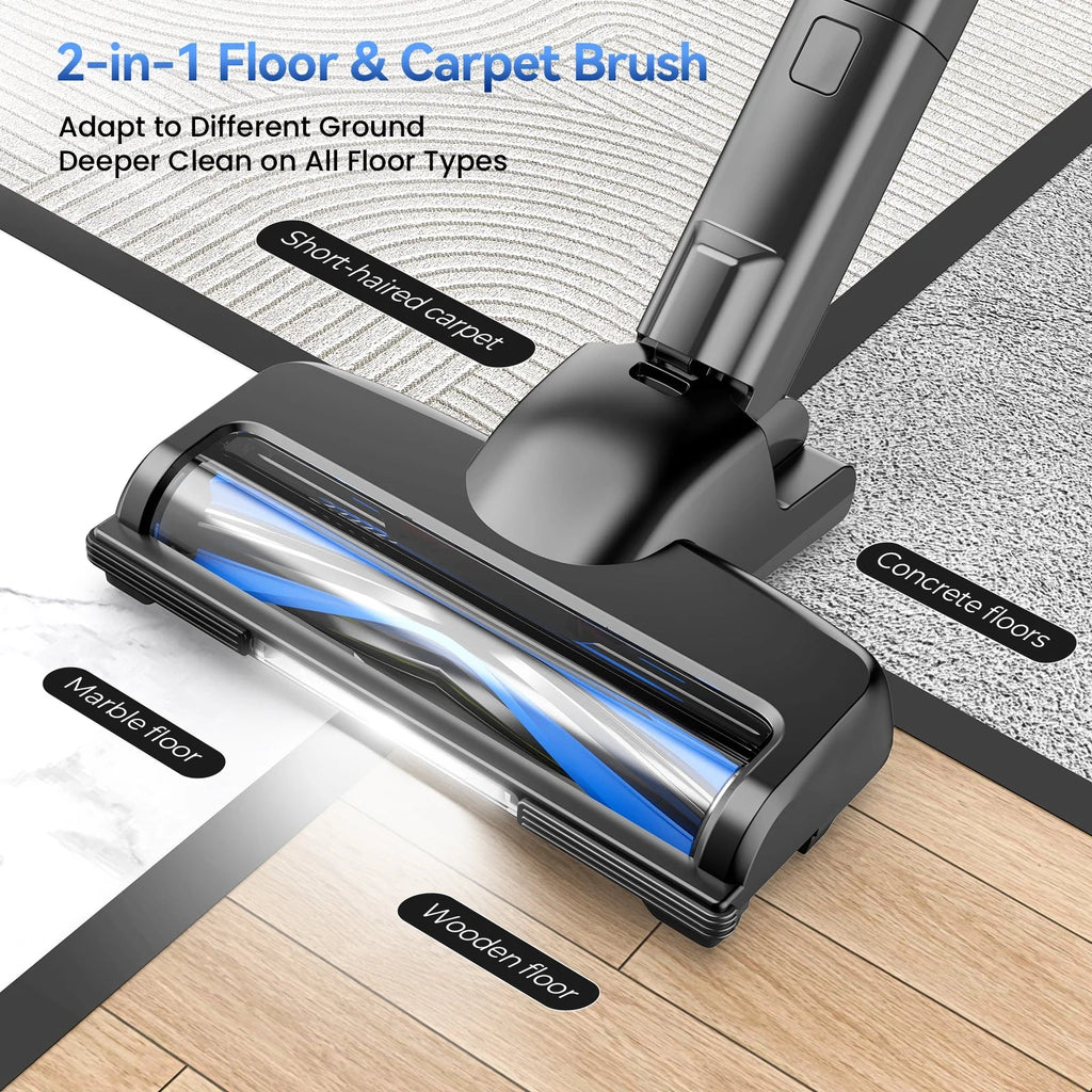 Lazyswan Cordless Stick Vacuum Cleaner 35KPA 400W 50min