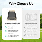 Alvantor Screen House Camping Tent 12'x12' Beige - 9020#E8