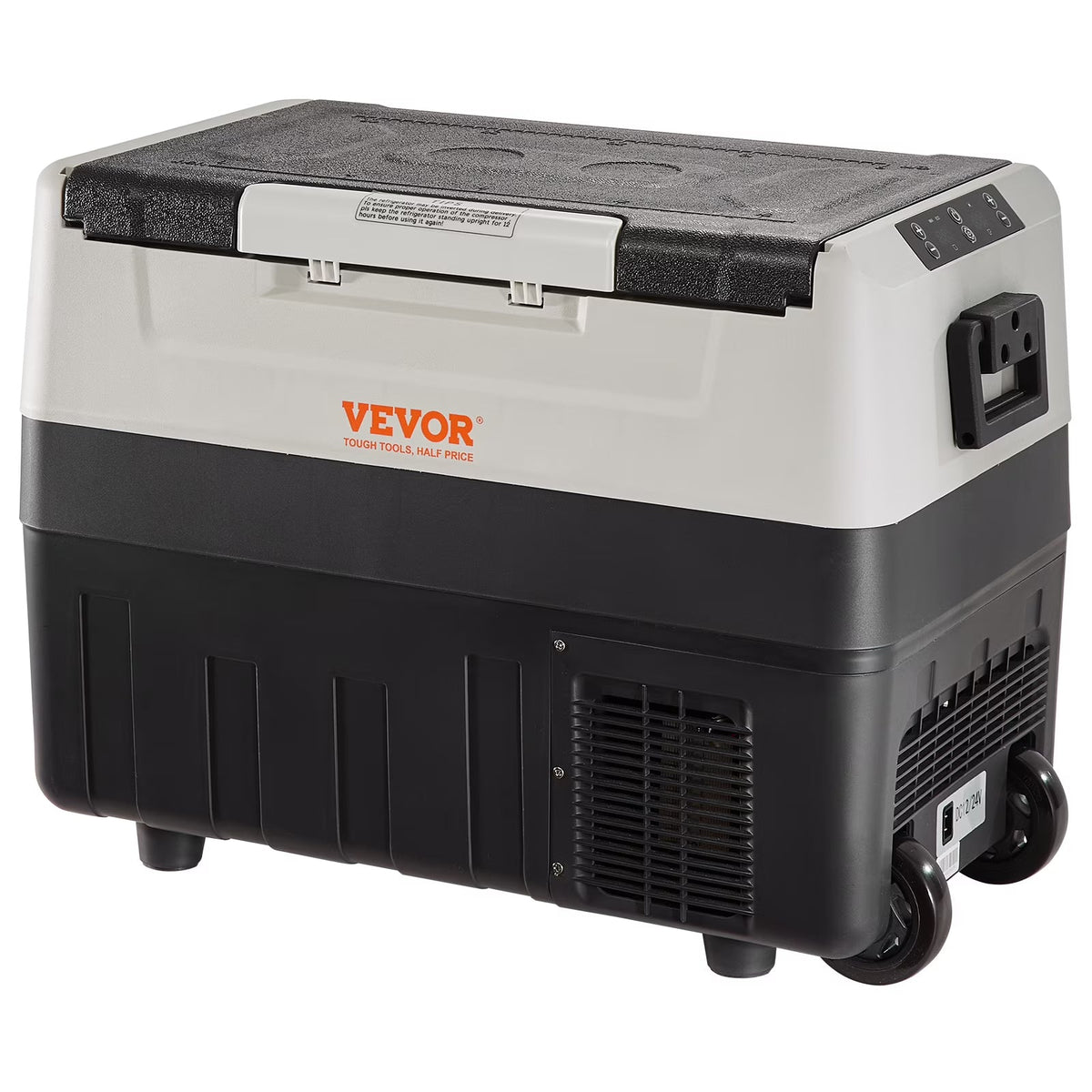 VEVOR Dual-Zone Car Refrigerator Freezer, 48QT - T45K