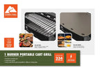 Ozark Trail Portable 1 Burner Propane Grill With Interchangeable Griddle Plate