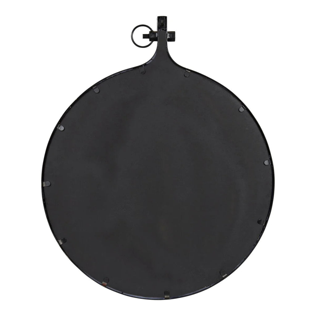Modern Round Wall Mirror With Decorative Metal Frame