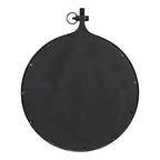 Modern Round Wall Mirror With Decorative Metal Frame