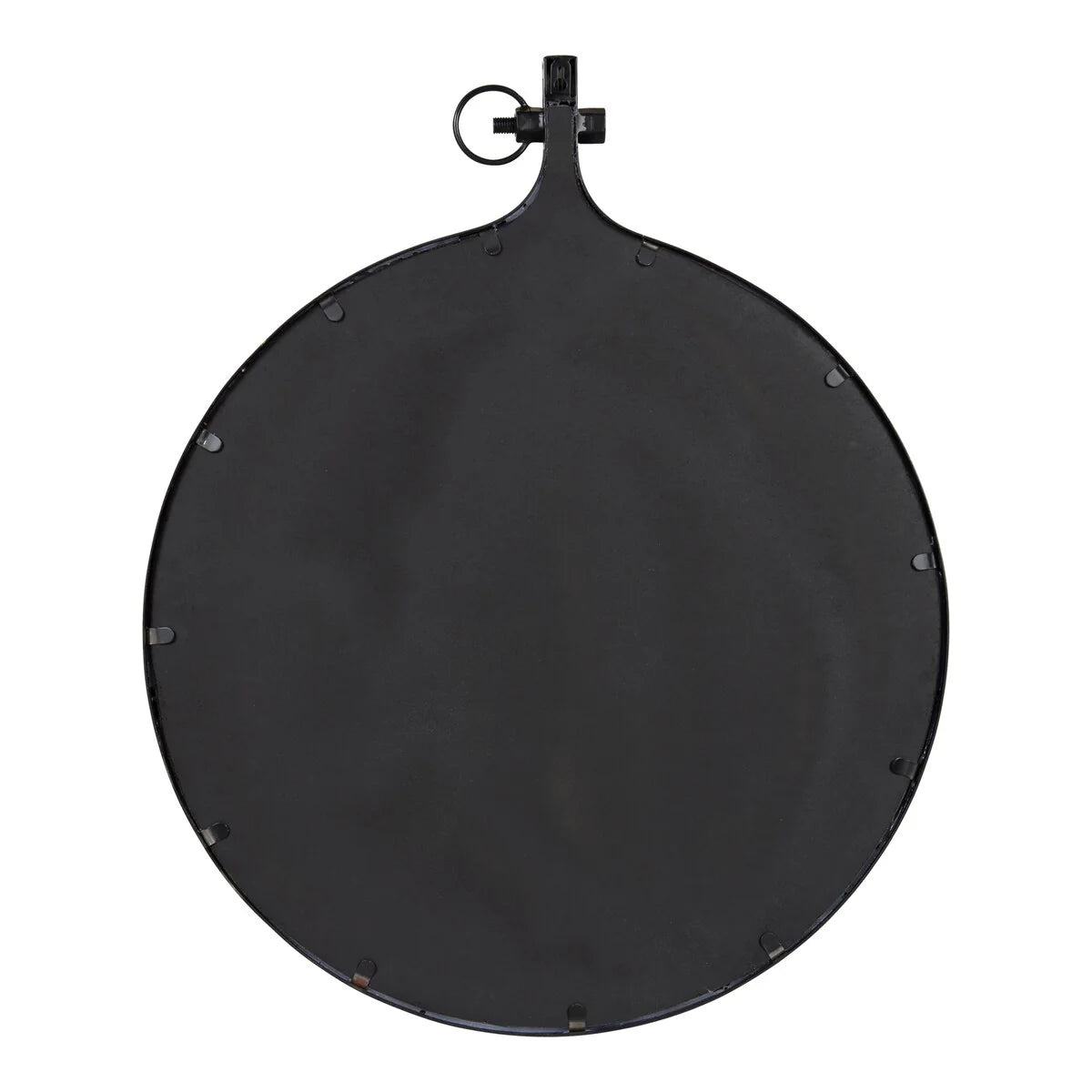 Modern Round Wall Mirror With Decorative Metal Frame