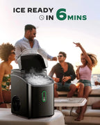 Silonn Countertop Nugget Ice Maker, 33 lbs/24H - SLIM24B