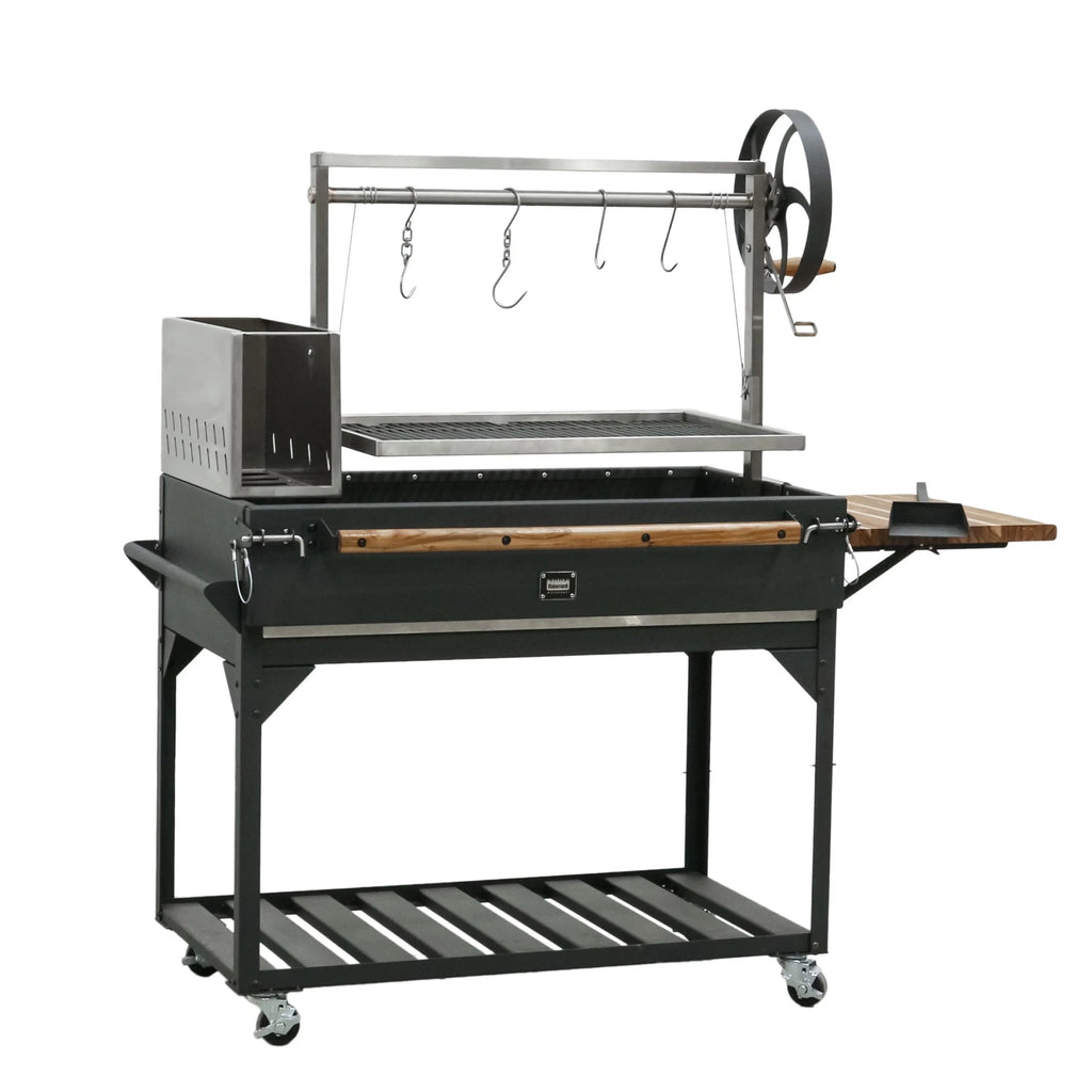 Backyard Discovery Argentine Santa Maria Wood Fire & Charcoal Steel BBQ Grill, Brasero - 723 Square Inch