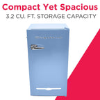 Frigidaire Retro Bar Fridge, 3.2 Cu. Ft., Pink, 65-Watt - EFR376-C-PINK