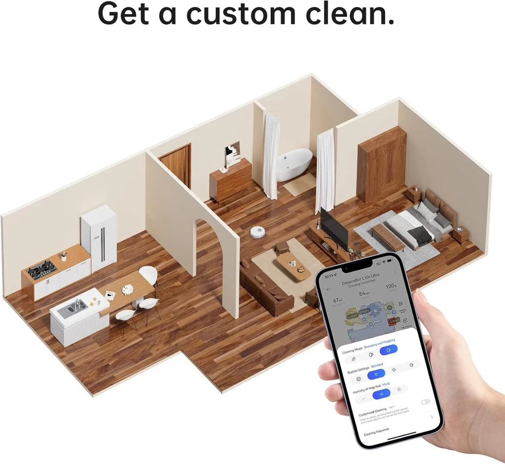 Dreame 3-in-1 Robot Vacuum And Mop With Smart Technology - E20 Plus
