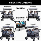 Jeep Wrangler Deluxe 4 Seater Stroller Wagon - Delta Children