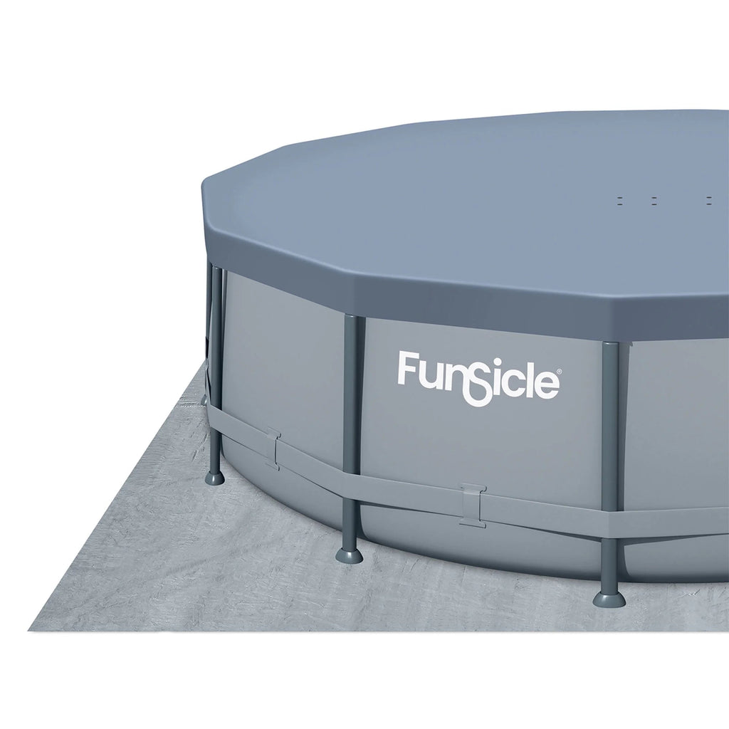 Funsicle Oasis Round Above-Ground Pool 14-ft x 42-in Gray