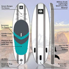 ROC Inflatable Stand-Up Paddle Board With Anti-Slip Comfortable Deck