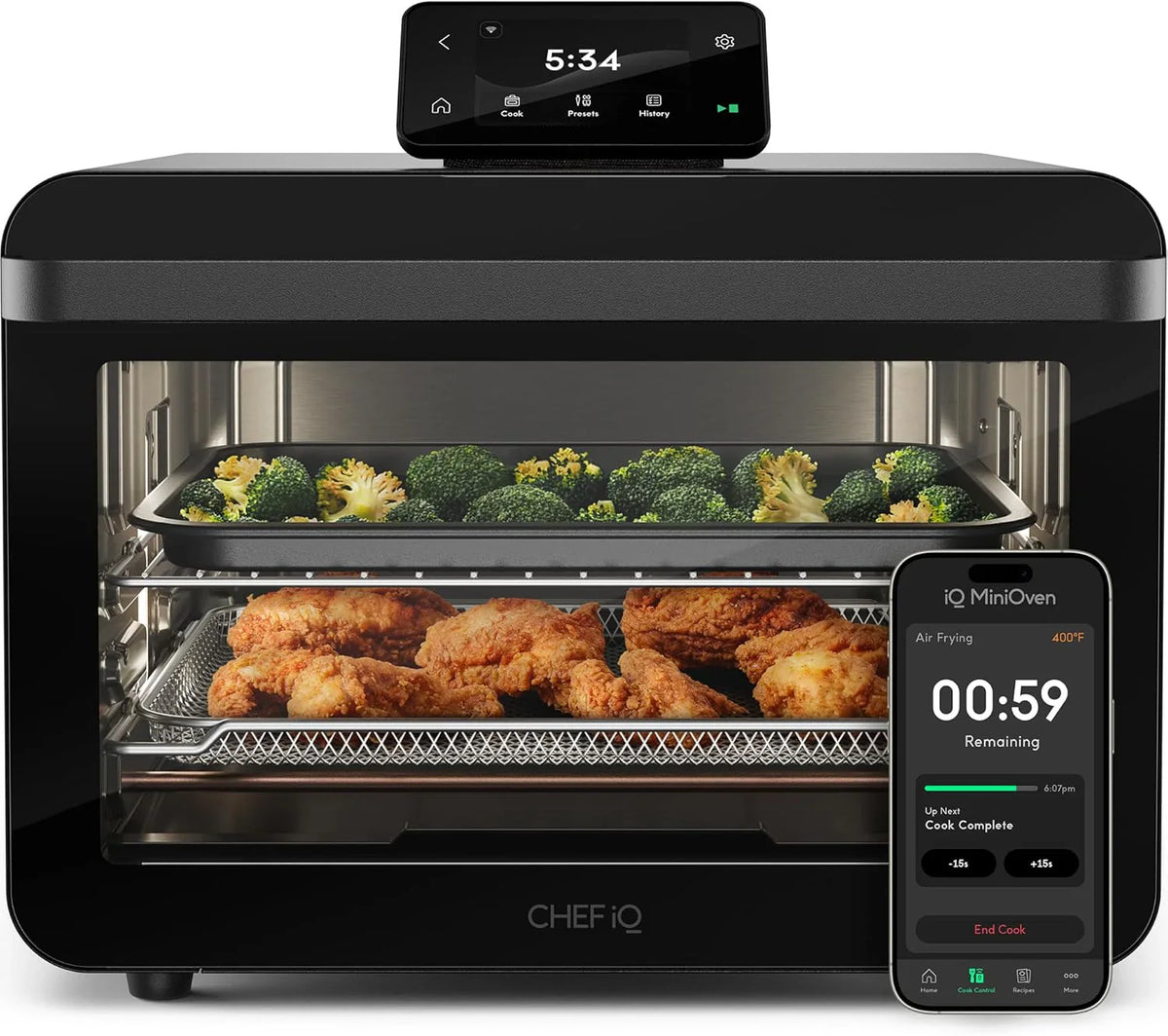 CHEF iQ Smart Pressure Cooker 6 Quarts With WiFi and Built-in Scale - 10-in-1 Multicooker