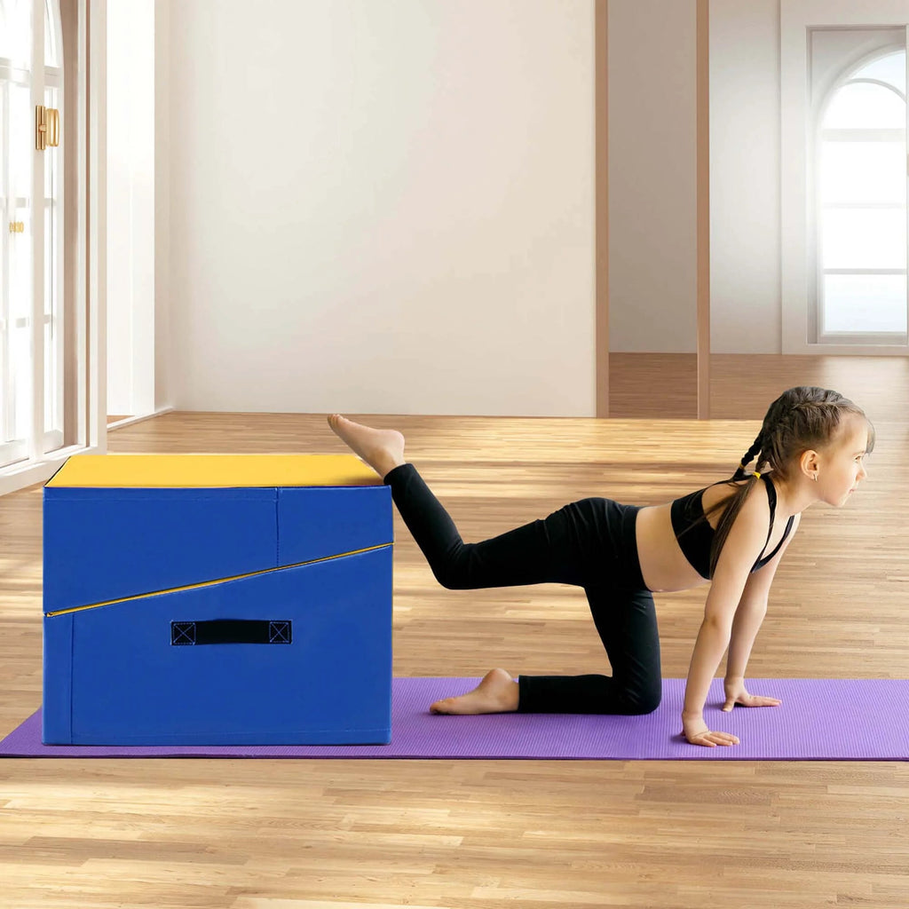 Costway Folding Gymnastics Incline Mat, 48 x 24 x 14 in