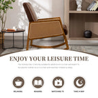 Upholstered Tall Back Gliding Rocking Armchair