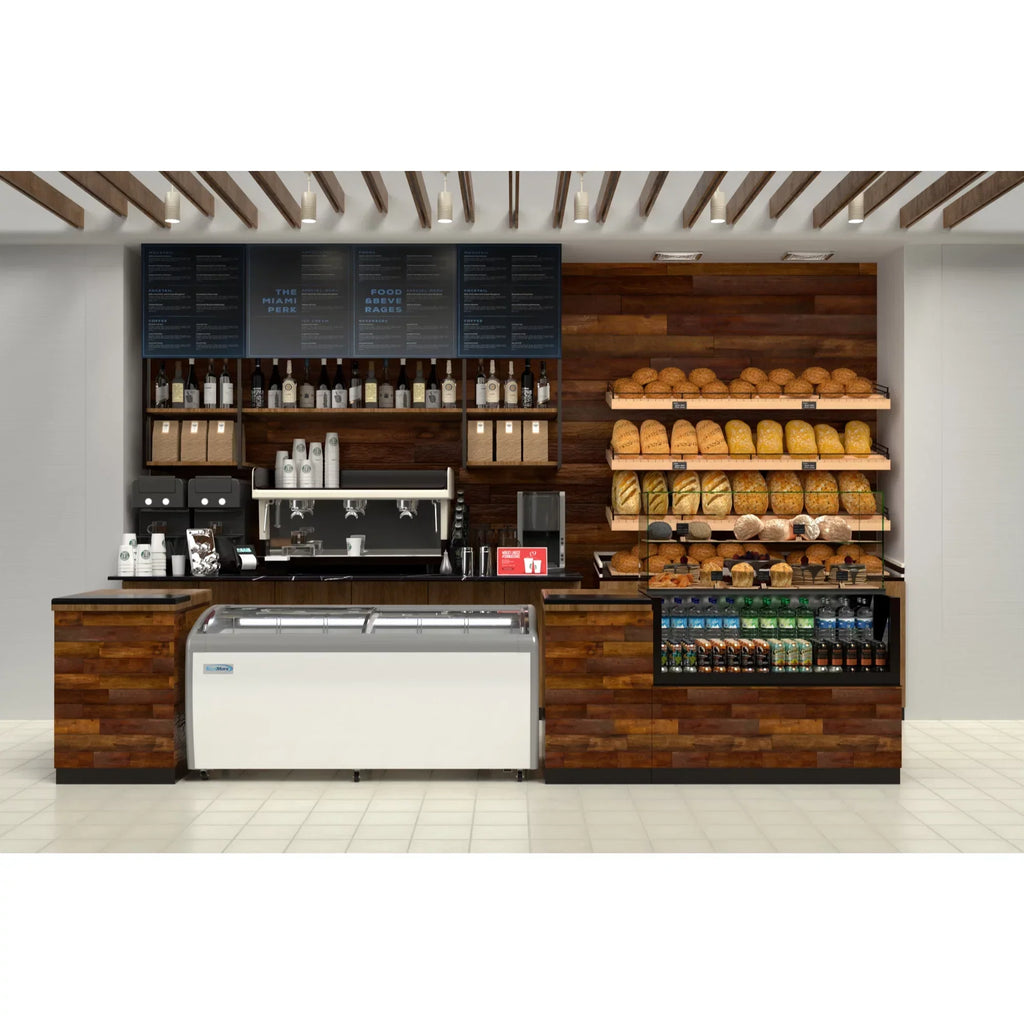 KoolMore Commercial Ice Cream Display Freezer, 71 in., 20 cu. ft.
