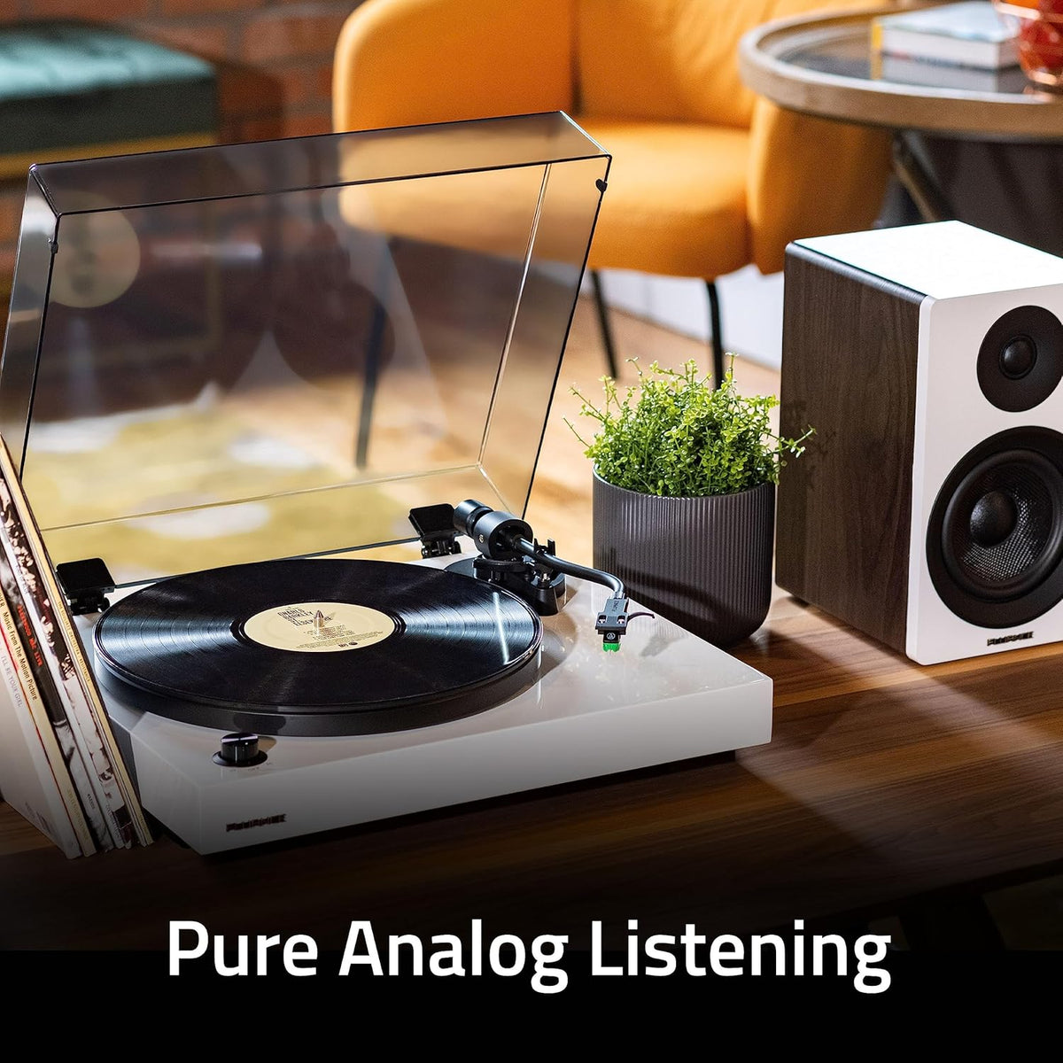Fluance RT81+ Vinyl Turntable With VM95E Cartridge, Natural Walnut - RT81