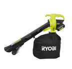 RYOBI Cordless Leaf Vacuum/Mulcher 40V with (2) 5.0 Ah Batteries and (1) Charger - RY40451-2B