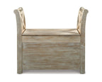 Signature Design by Ashley Accent Bench, Whitewash - Fossil Ridge