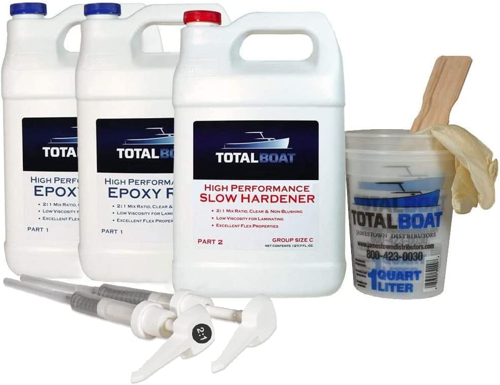 TotalBoat High Performance 2:1 Epoxy Kit, 2 Gallon, Fast Hardener
