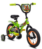 Jurassic World 12-inch Raptor Boys Bicycle With Training Wheels, Green And Orange