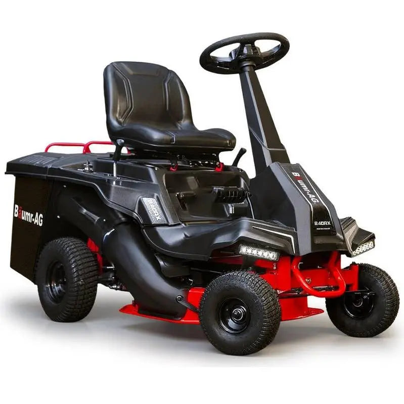 Baumr-AG 24-Inch Ride-On Lawn Mower With Lithium Electric Start, 6HP 224cc, 5-Position Height Adjustment