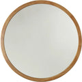 RADIANCE Goods Framed Wall Mirror, Oak Finish, 28 inch Height