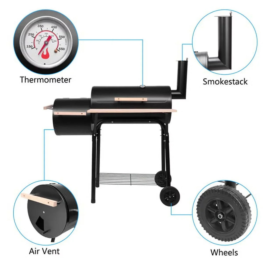 Outdoor BBQ Grill Barbecue Pit Patio Cooker