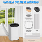 HUMHOLD Portable Air Conditioner, 14000 BTU, White - HDPAC-10-A1
