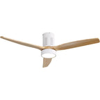 52in 3-Blade Ceiling Fan With Lights, Remote Control, 6 Speeds, Matte Black and Black Walnut