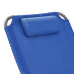 Mainstays Reclining 4-Position Oversize Beach Chair 2-Pack, Blue