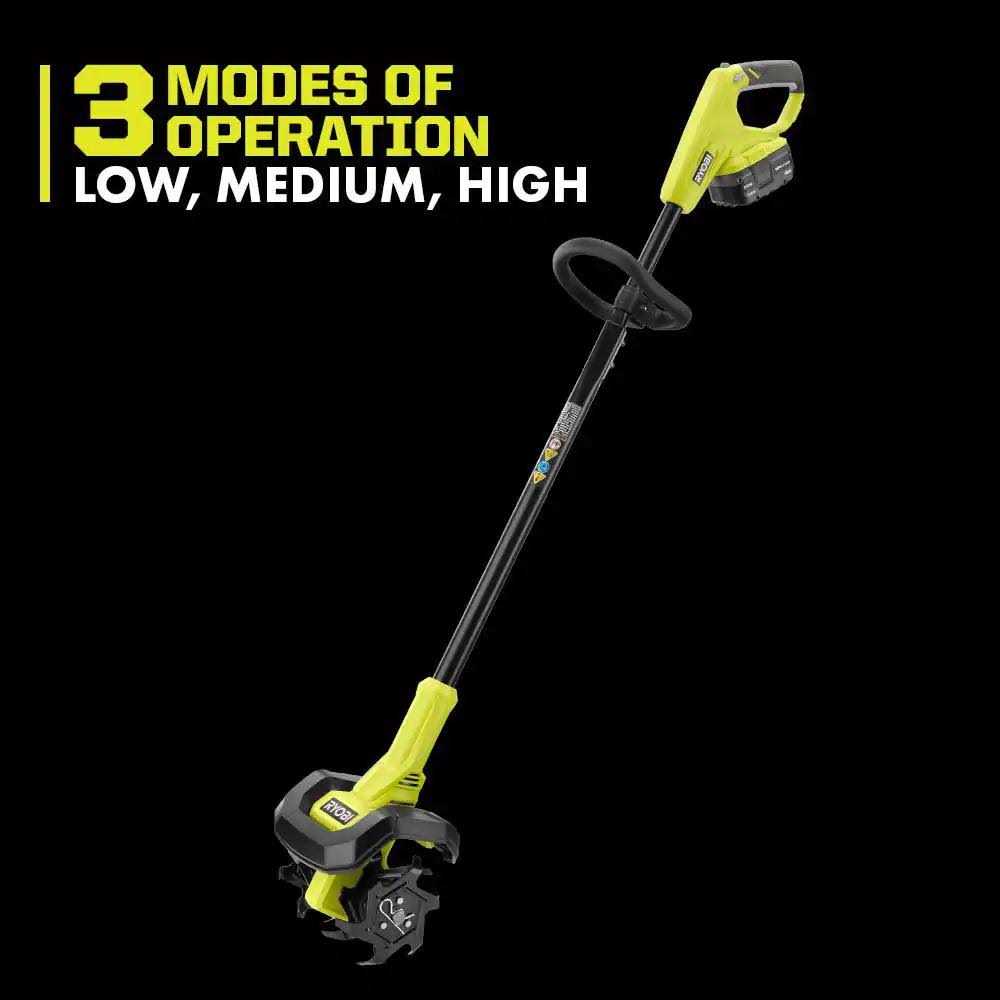 RYOBI ONE+ 18V Cordless Cultivator, 8 in