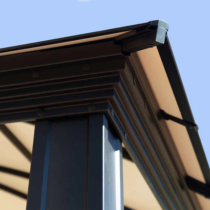 Paragon Siena Aluminum Screen Room Hard Top Gazebo