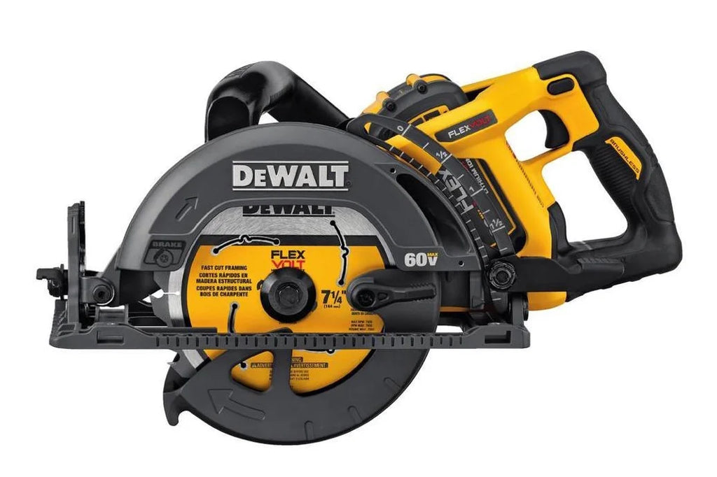 Dewalt Cordless Worm Drive Style Circular Saw, 60V Max Li-Ion, 7-1/4 in - DCS577X1