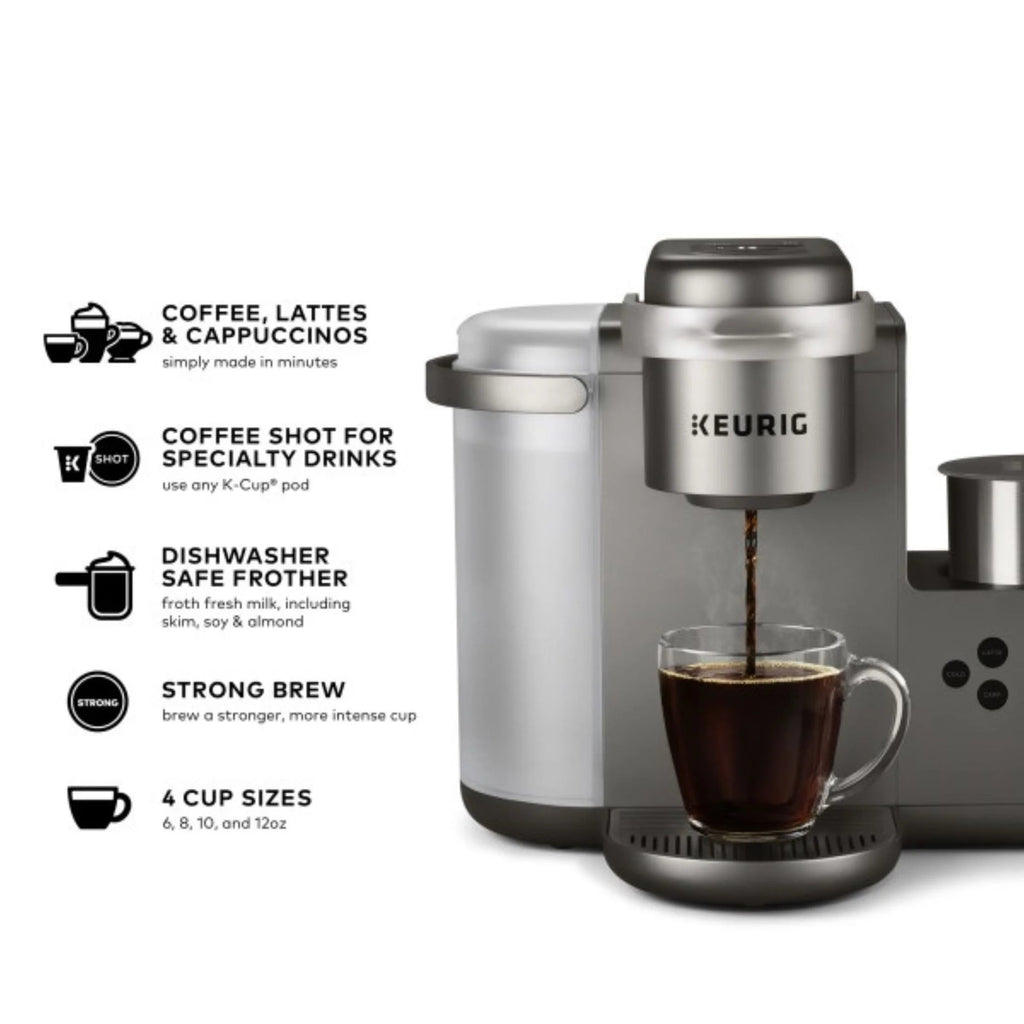 Keurig K-Cafe Single Serve K-Cup Coffee, Latte And Cappuccino Maker - Dark Charcoal