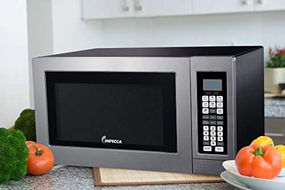 Impecca Countertop Microwave Oven 1.2 cu. ft., 1000 Watts, Stainless Steel - CM-1295ST