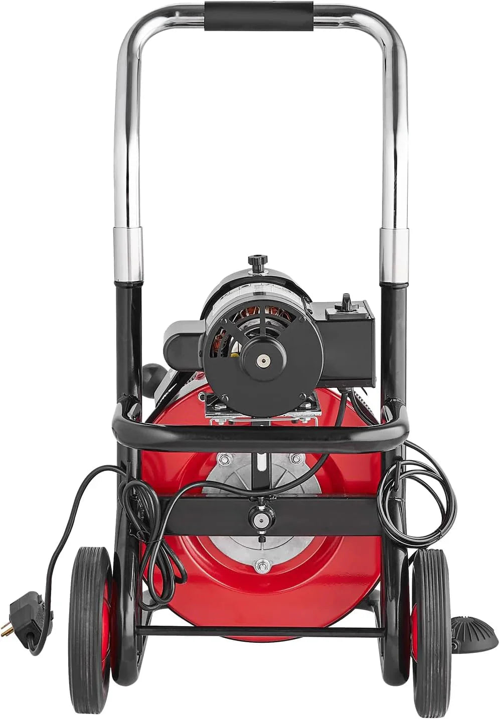 VEVOR Drain Cleaner Machine 100FT x 1/2 Inch, 550W, Red + Black - Drain Cleaner Machine 100 FT x 1/2 Inch