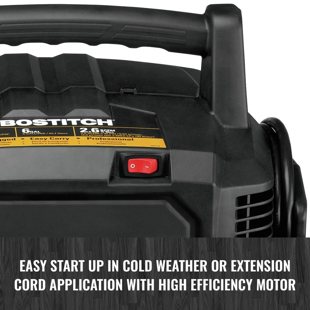 Bostitch 6 Gallon 150 PSI Electric Pancake Air Compressor - BXCM02012