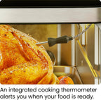Chefman 12-in-1 Air Fryer Oven Combo With Probe Thermometer, 20 Qt - RJ50-SST2-PB